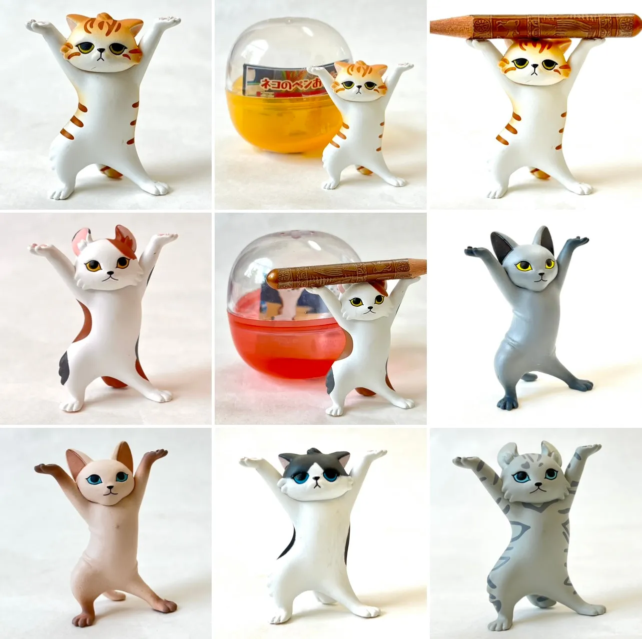 70235 Cat Pen Holder Figurine Capsule-6