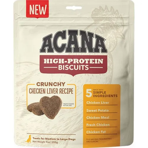 ACANA Crunchy Biscuits High-Protein Chicken Liver Recipe Dog Treats