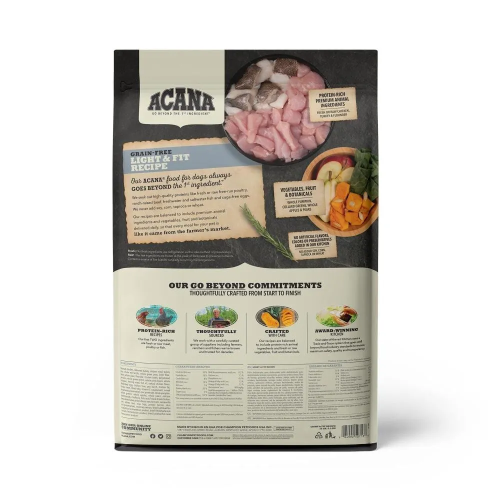 ACANA Light & Fit Formula Grain Free Dry Dog Food