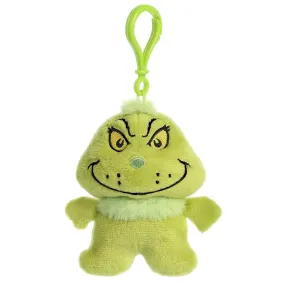 Aurora Dr. Seuss 4" Grinch Plush Character Clip