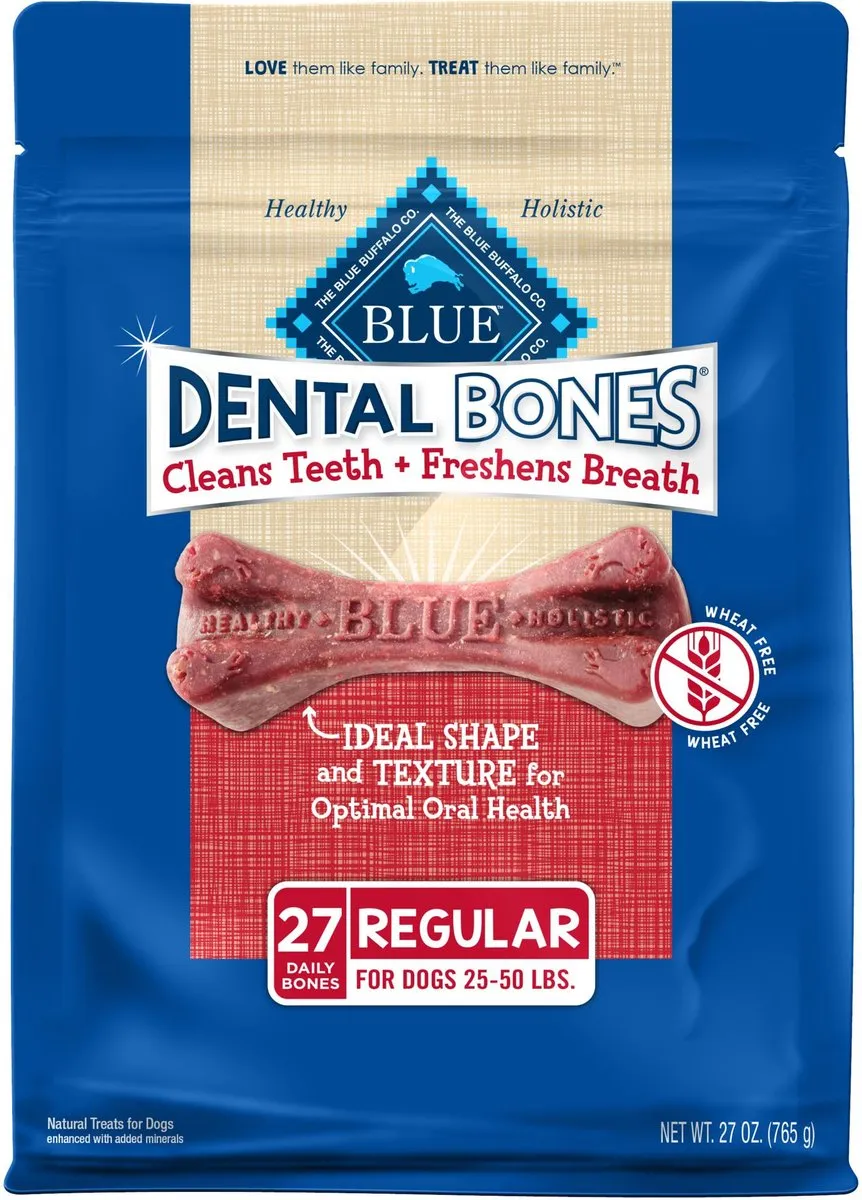 Blue Buffalo Blue All Natural Dental Bones Dog Treats