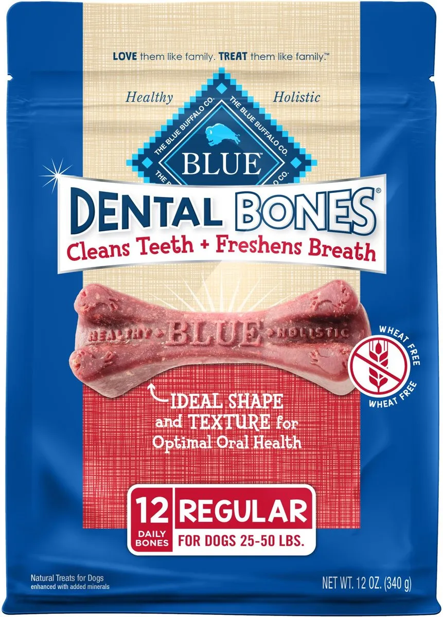 Blue Buffalo Blue All Natural Dental Bones Dog Treats