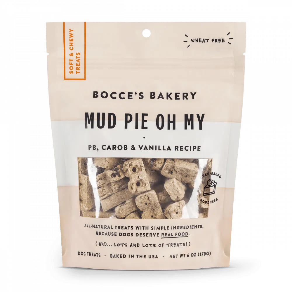 Bocce's Bakery Every Day Mud Pie Oh My Soft & Chewy Dog Treats