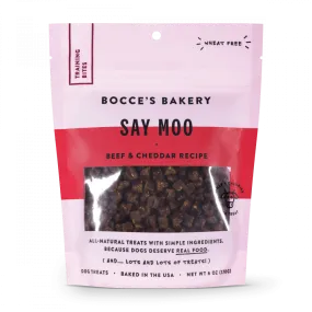 Bocce's Bakery Every Day Say Moooo Training Bites Dog Treats