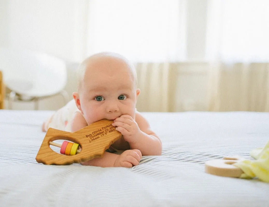 California State Wooden Baby Rattle™