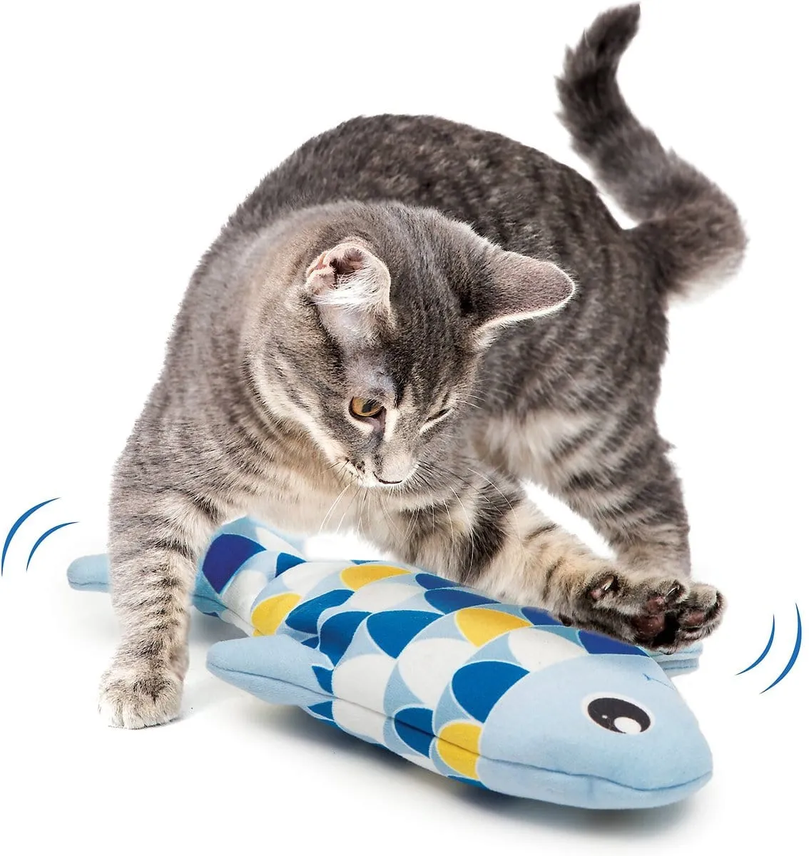 Catit Groovy Fish Plush Cat Toy with Catnip