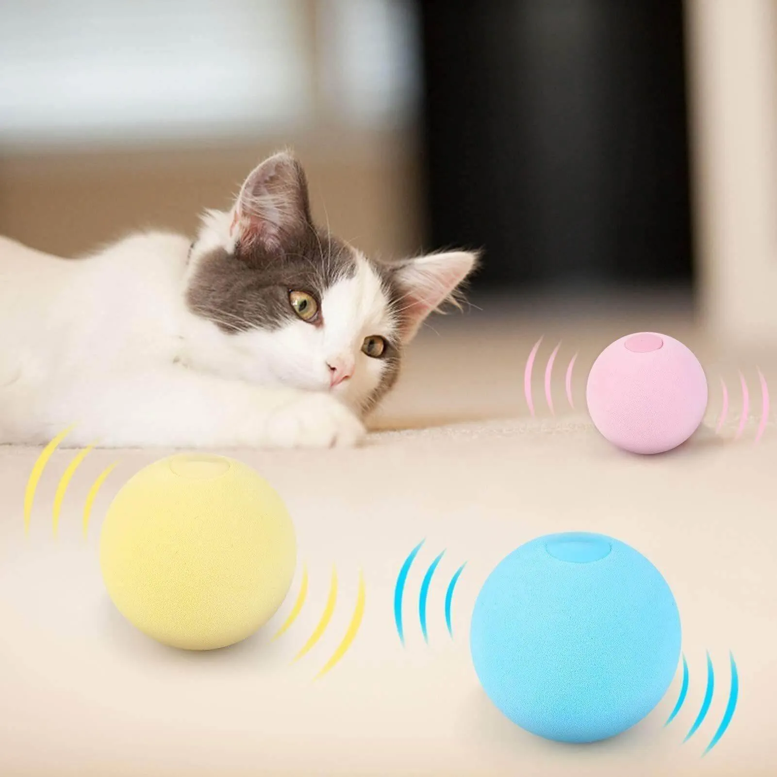 Catnip Training Ball Smart Cat Toy With Sound