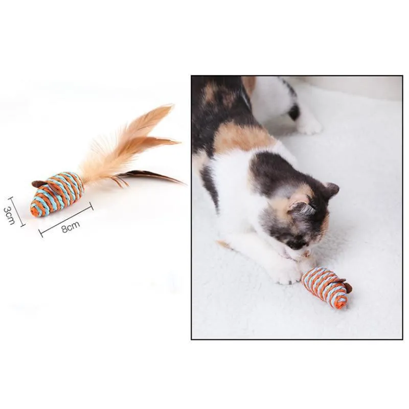 Cutie Catz 7pcs Feather Cat Toy