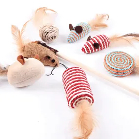 Cutie Catz 7pcs Feather Cat Toy