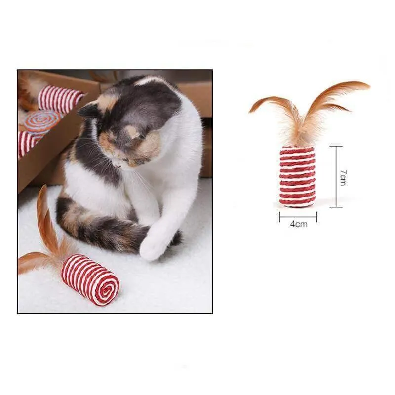 Cutie Catz 7pcs Feather Cat Toy