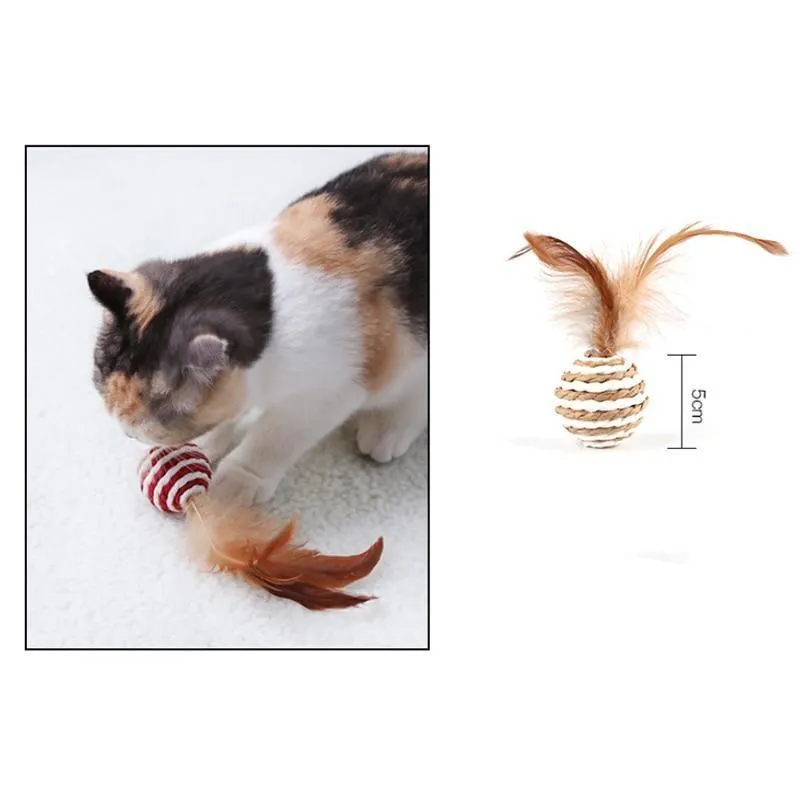 Cutie Catz 7pcs Feather Cat Toy