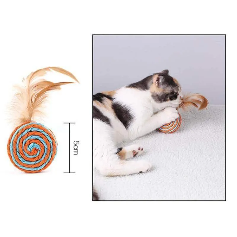 Cutie Catz 7pcs Feather Cat Toy