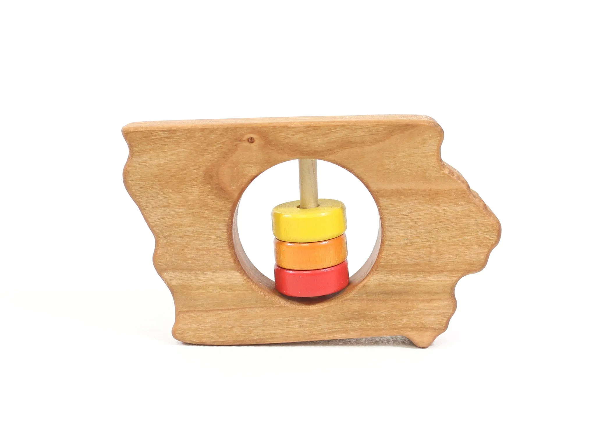 Iowa State Wooden Baby Rattle™