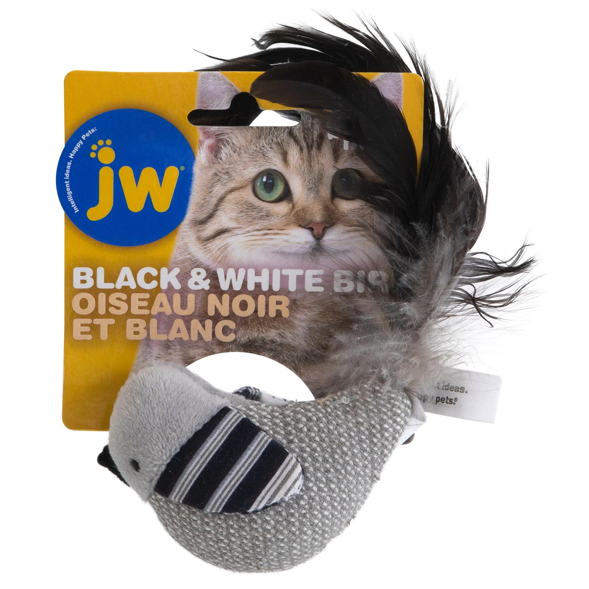 JW Cataction Black And White Bird Toy