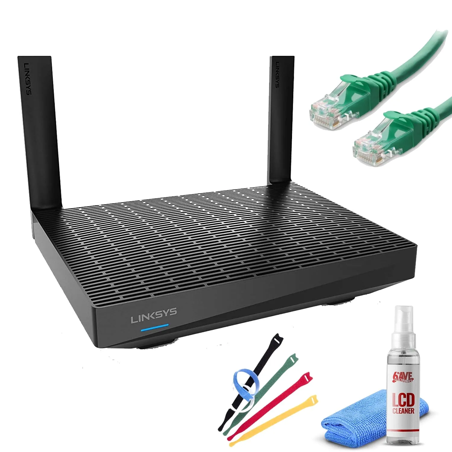 Linksys MR7350 MAX-STREAM AX1800 Wireless Router with Ethernet Cable   Wire Ties