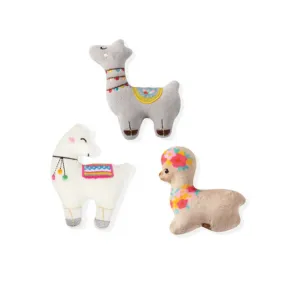 Llama Love Plush Dog Toy 3pk