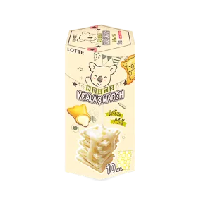 LOTTE Koala's March Biscuits - White Milk Flavour 37g