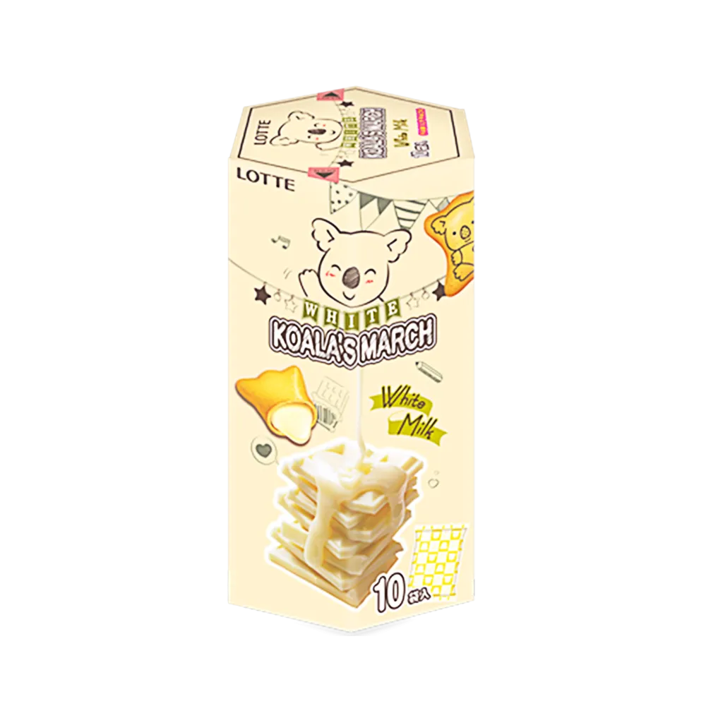 LOTTE Koala's March Biscuits - White Milk Flavour 37g