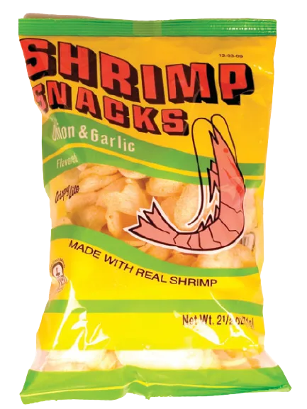 Marco Polo ‘Onoon & Gar- lic’ Shrimp Snacks