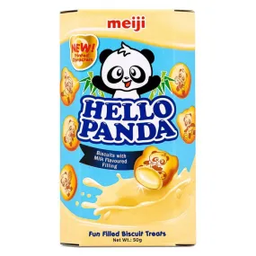 Meiji Hello Panda Biscuits with Milk Flavoured Filling 明治 熊貓牛奶夾心餅