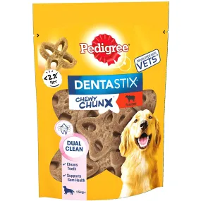 Pedigree Dentastix Chewy Chunx Maxi Dog Treat Beef Flavour