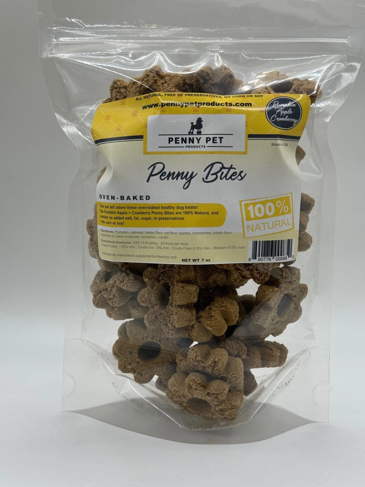 Penny Bites CRUNCHY Oven-Baked Biscuits & Stars For Dogs (7oz, 8 flavors)