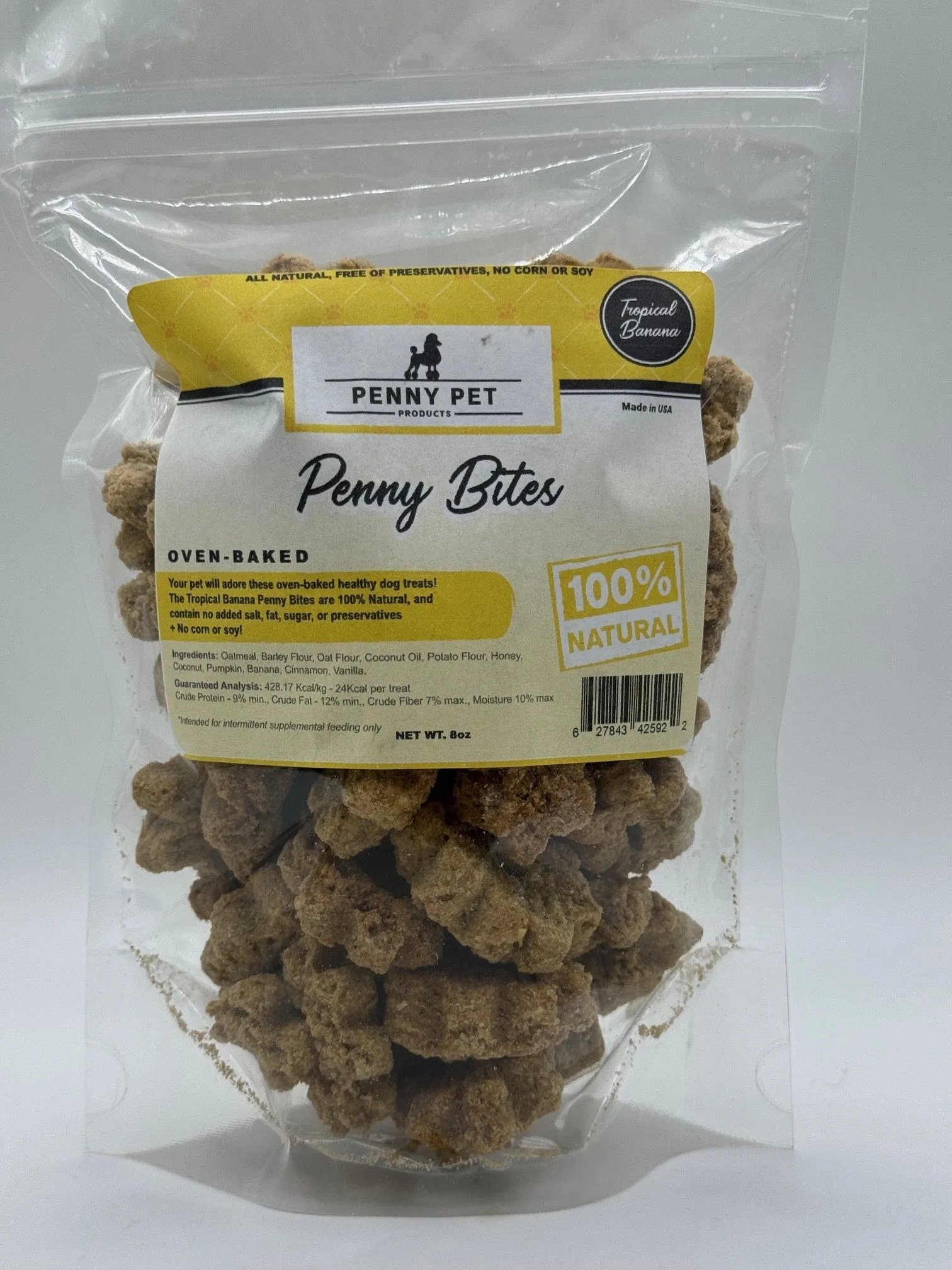 Penny Bites CRUNCHY Oven-Baked Biscuits & Stars For Dogs (7oz, 8 flavors)