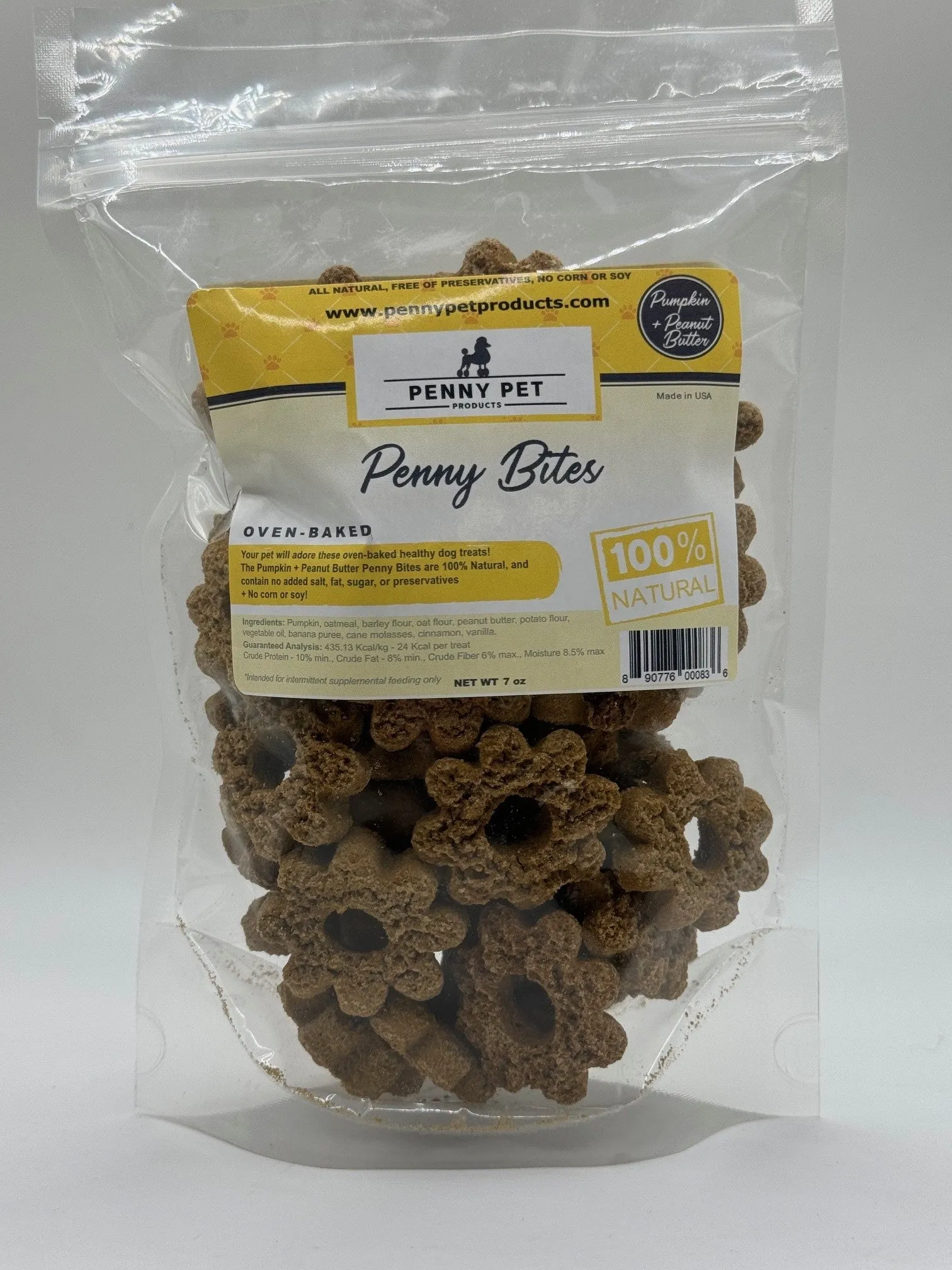 Penny Bites CRUNCHY Oven-Baked Biscuits & Stars For Dogs (7oz, 8 flavors)