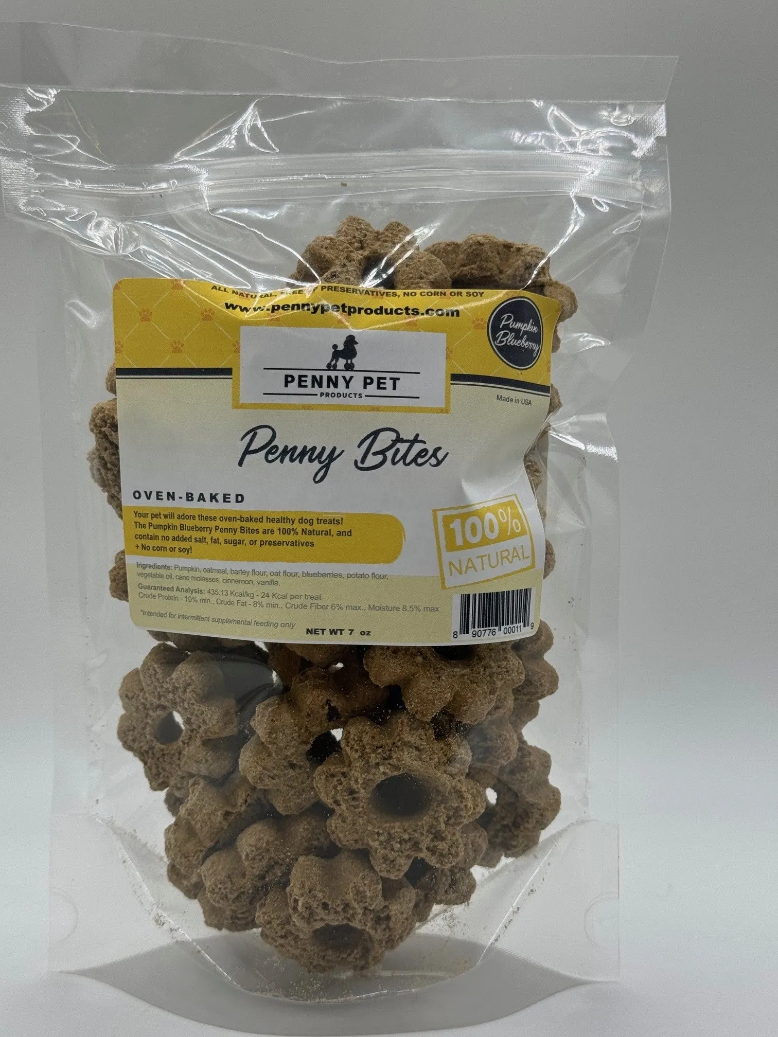 Penny Bites CRUNCHY Oven-Baked Biscuits & Stars For Dogs (7oz, 8 flavors)