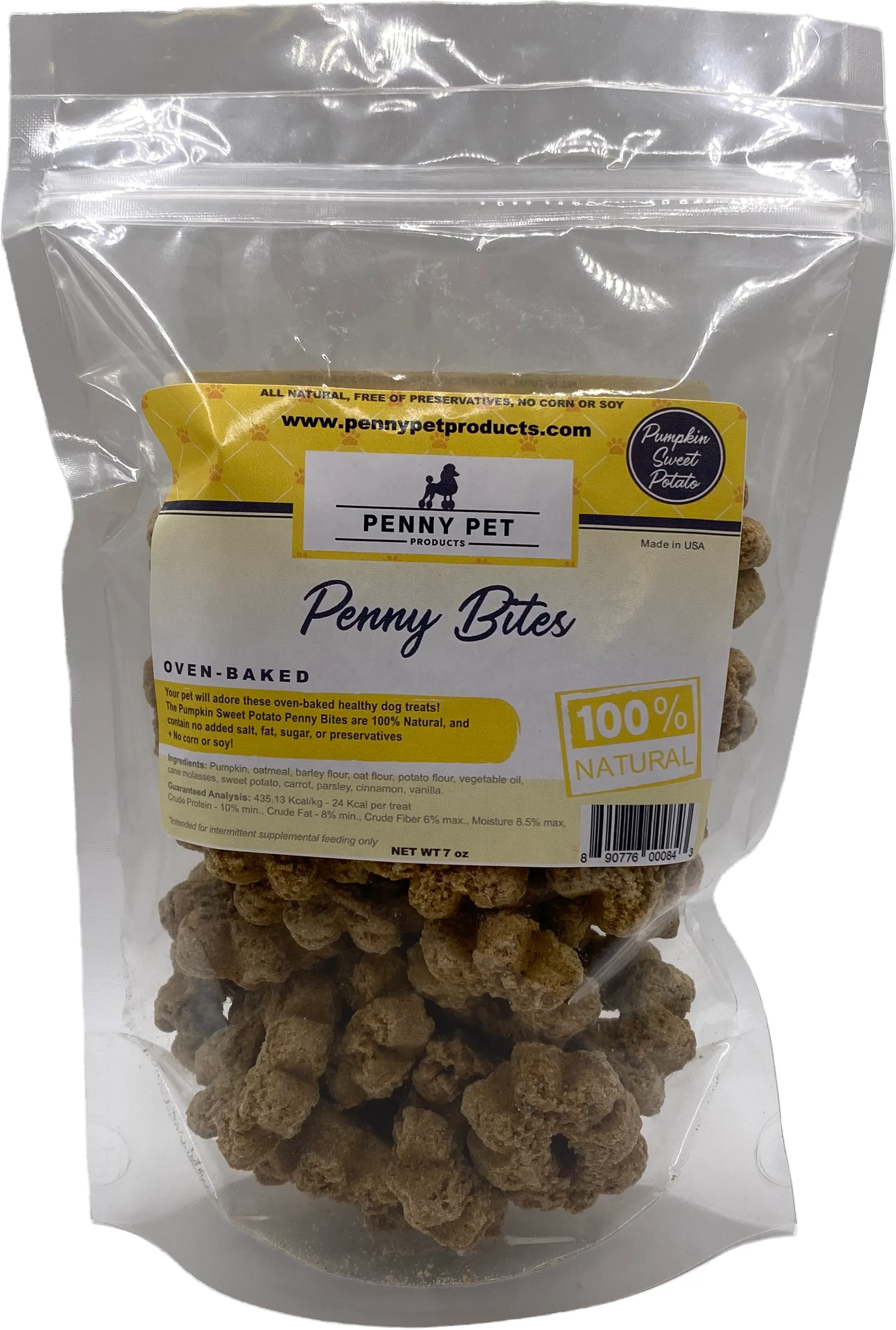 Penny Bites CRUNCHY Oven-Baked Biscuits & Stars For Dogs (7oz, 8 flavors)