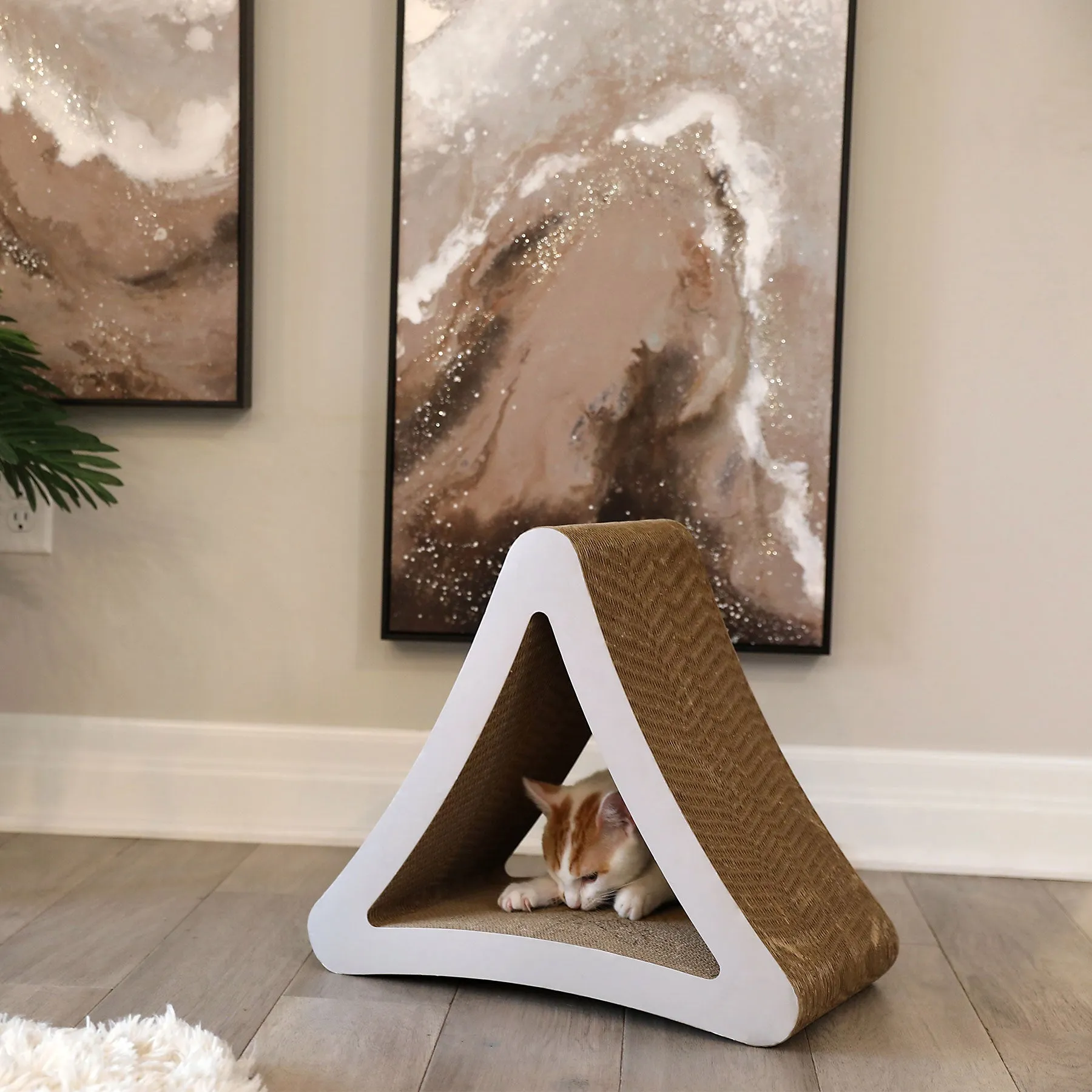 PetFusion 3-Sided Vertical Cat Scratching Post