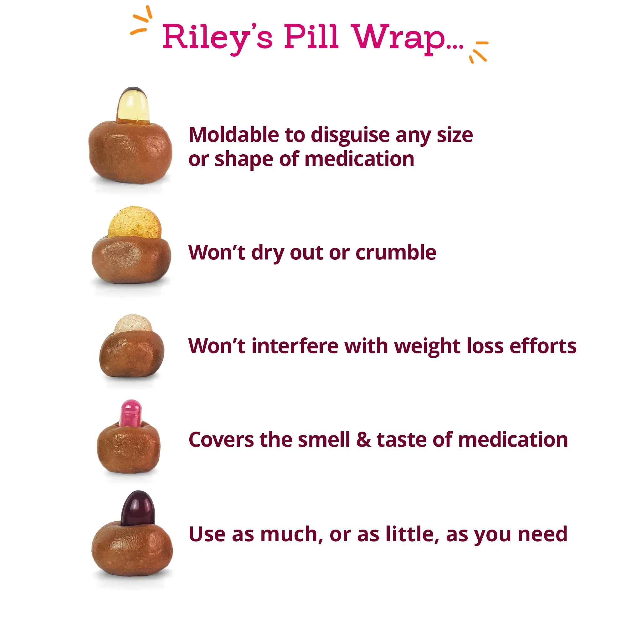 Riley's Originals Pill Paste Cheese/Bacon (8oz)