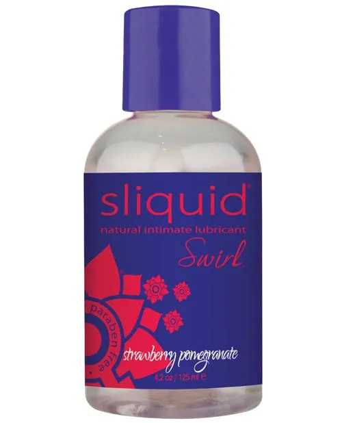 Sliquid Swirl Flavored Natural Lubricant - 4.2 Oz