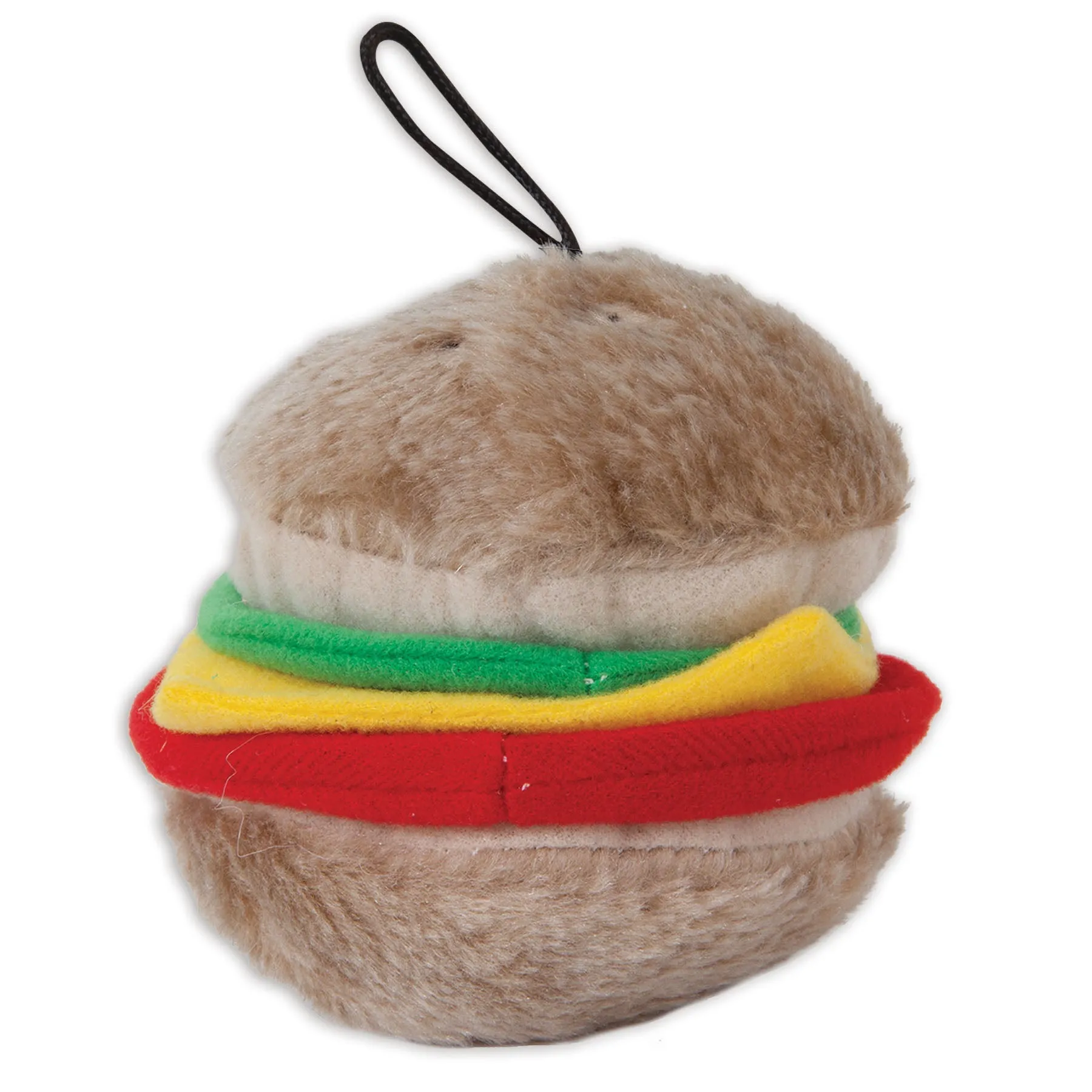 Zoobilee Hamburger Plush Dog Toy